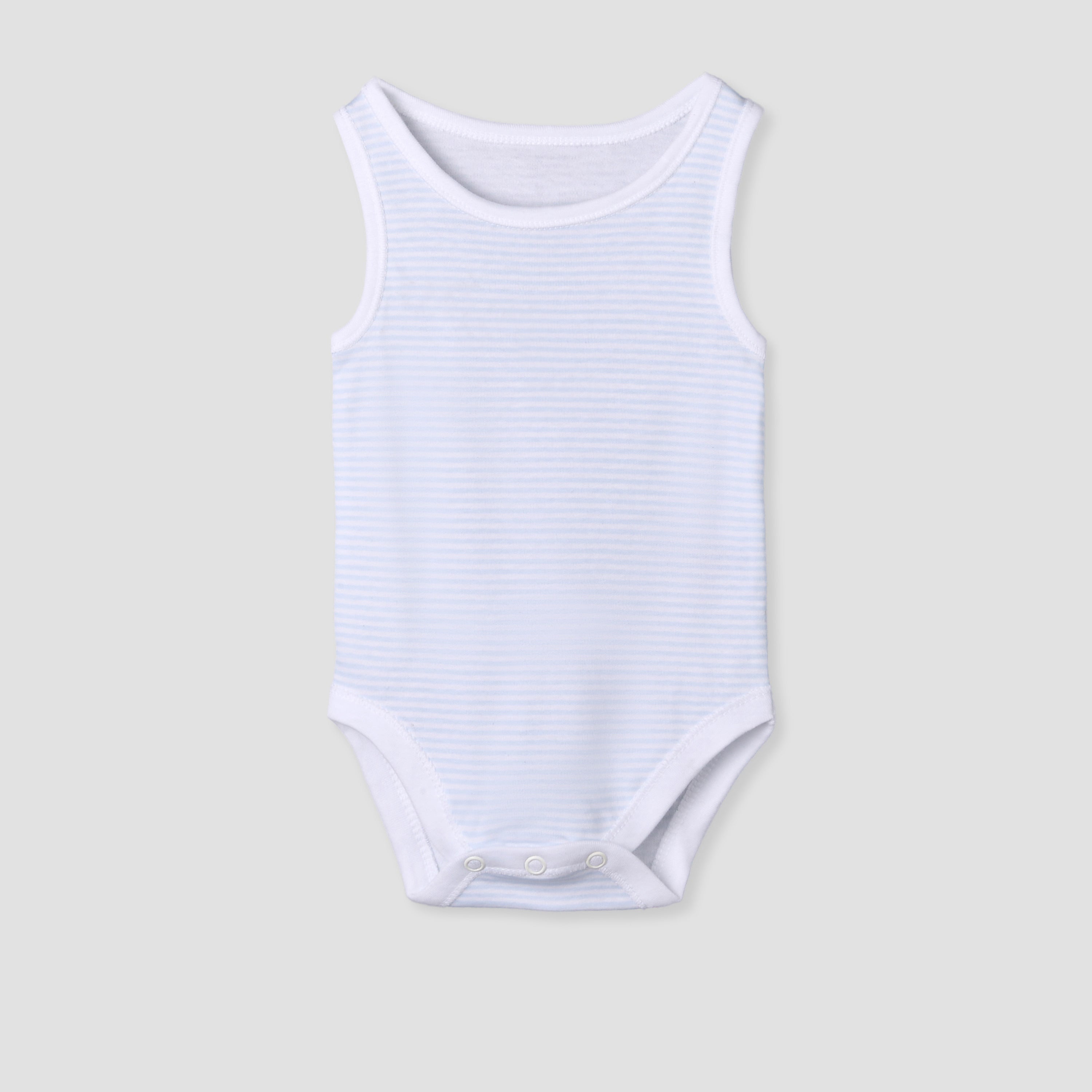 Pack of 5 Juniors Cotton Sleeveless Bodysuit with Sailboat Print