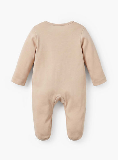 Pack of 5 Juniors Cotton Round Neck Long Sleeves Sleepsuit with Zip Closure-baby-boys-clothing-nightwear-sleepsuits-image-4