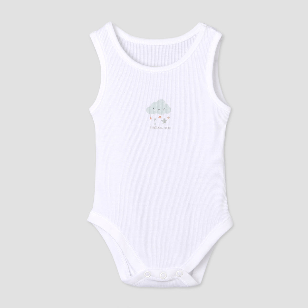 Pack of 7 Juniors Round Neck Sleeveless Bodysuit with Fun Print