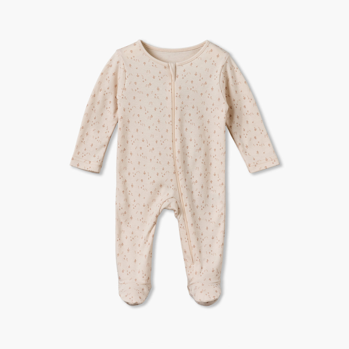 Pack of 3 Juniors Cotton Crew Neck Long Sleeves Sleepsuit with Zip Closure