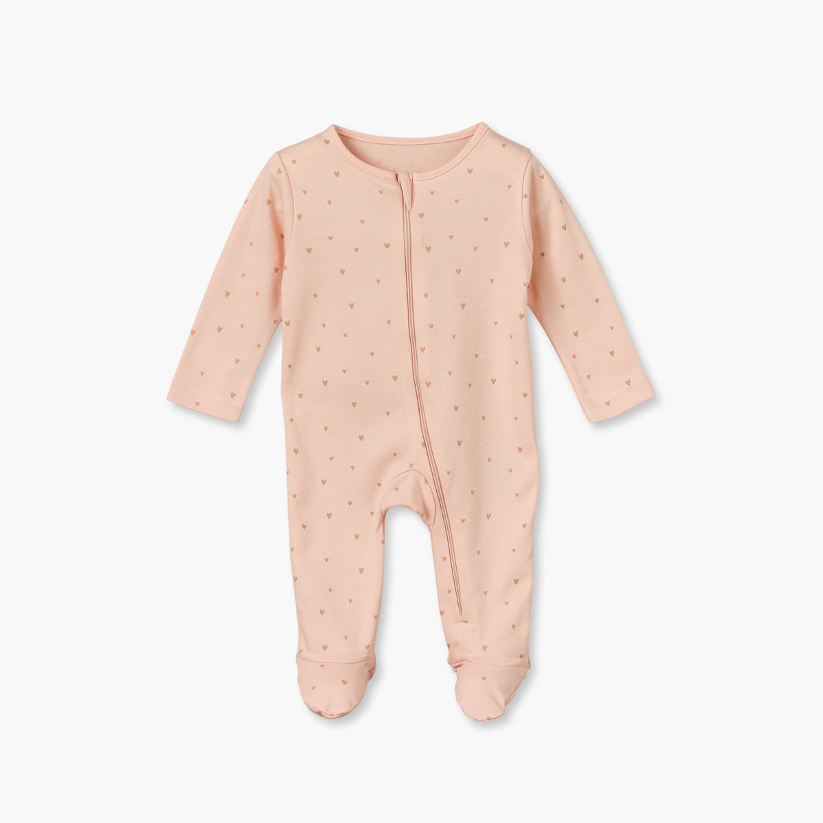 Pack of 3 Juniors Cotton Crew Neck Long Sleeves Sleepsuit with Zip Closure
