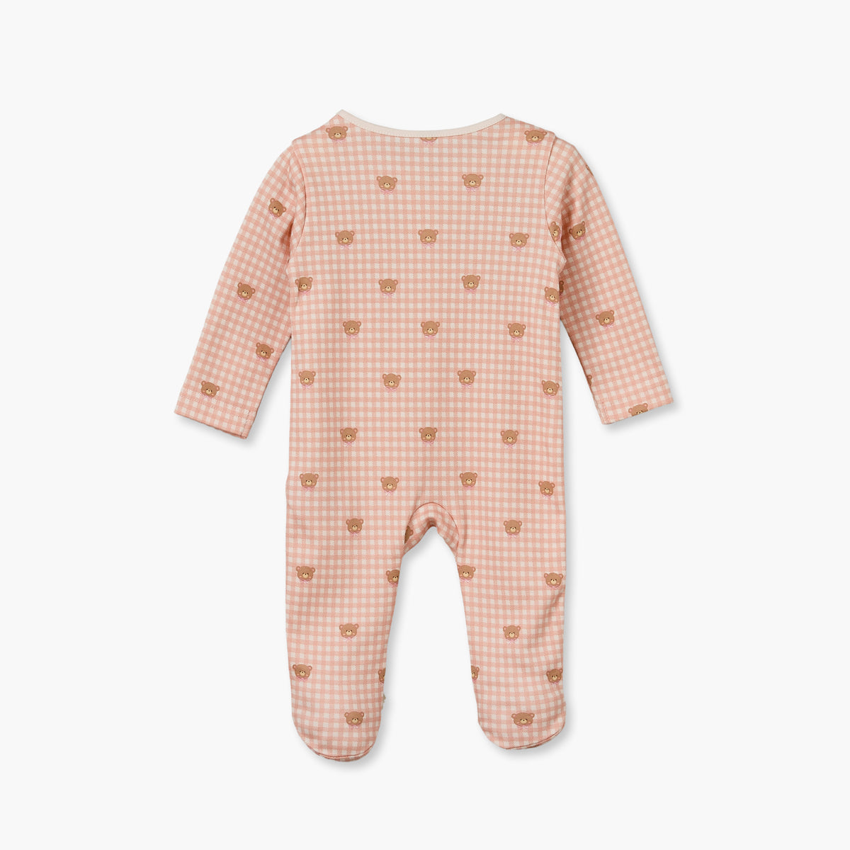 Pack of 3 Juniors Cotton Crew Neck Long Sleeves Sleepsuit with Zip Closure