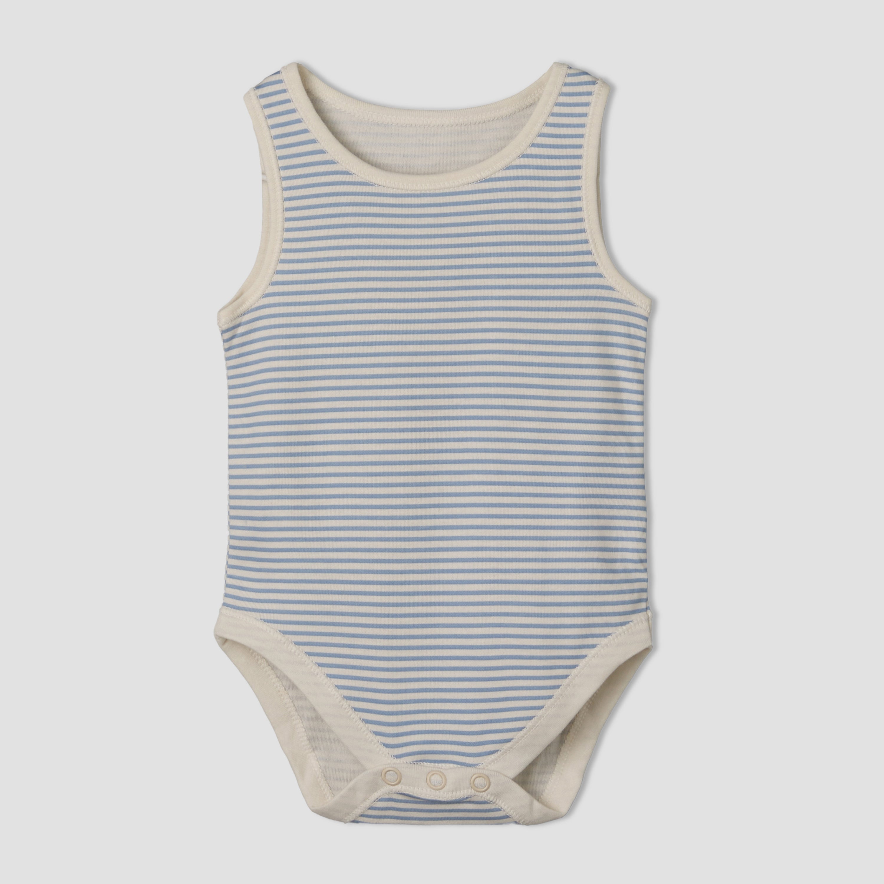 Set of 7 Juniors Round Neck Sleeveless Bodysuit with Print