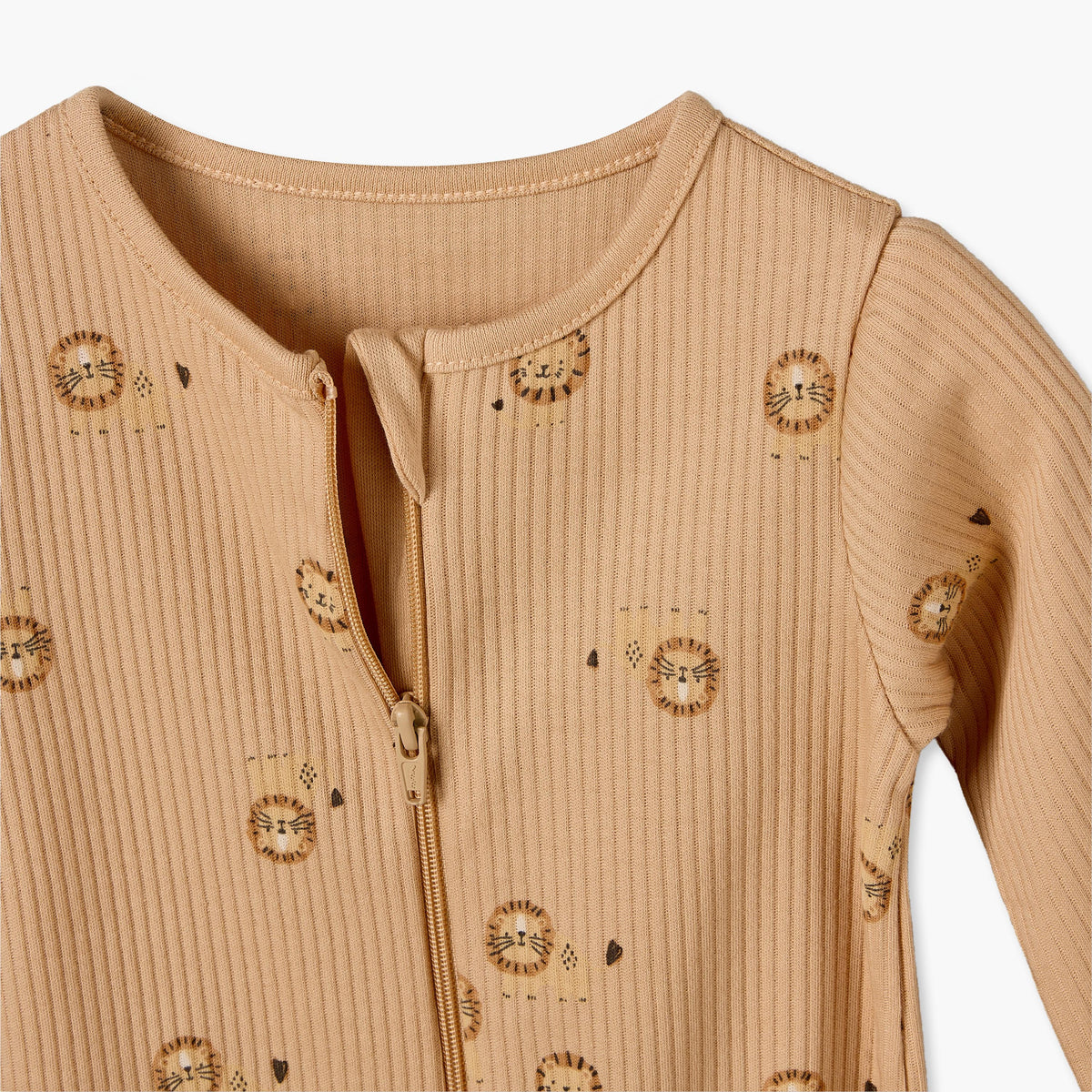 Pack of 3 Juniors Cotton Crew Neck Long Sleeves Sleepsuit with Zip Closure