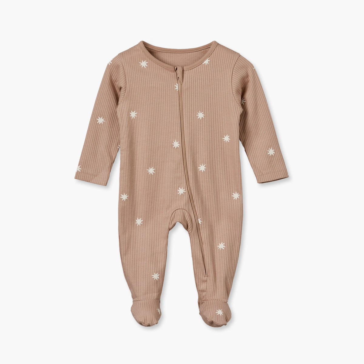 Pack of 3 Juniors Cotton Crew Neck Long Sleeves Sleepsuit with Star Print