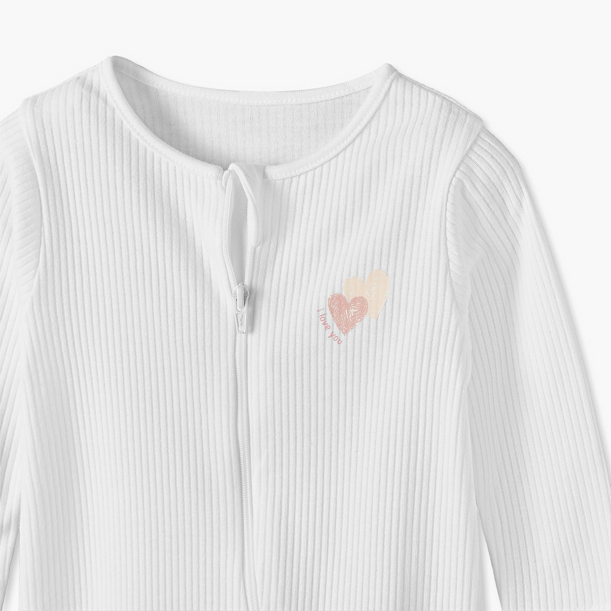 Pack of 5 Juniors Cotton Crew Neck Long Sleeves Sleepsuits with Heart Print