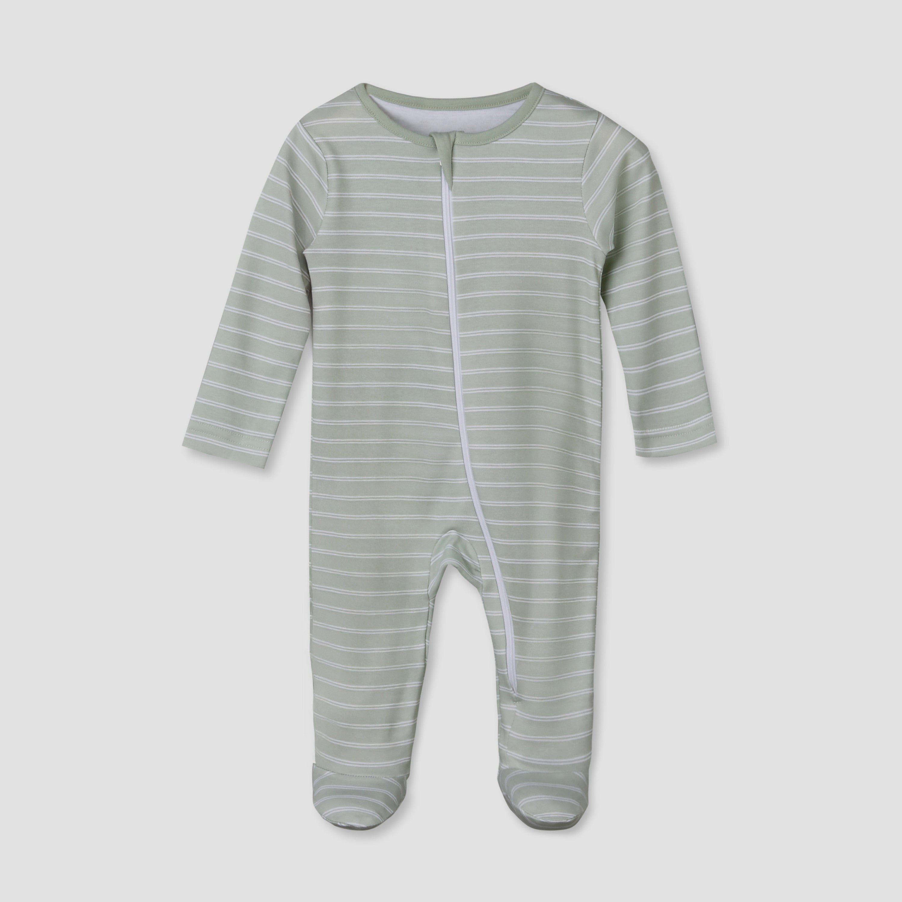 Pack of 3 Juniors Cotton Long Sleeves Sleepsuit with Safari Print