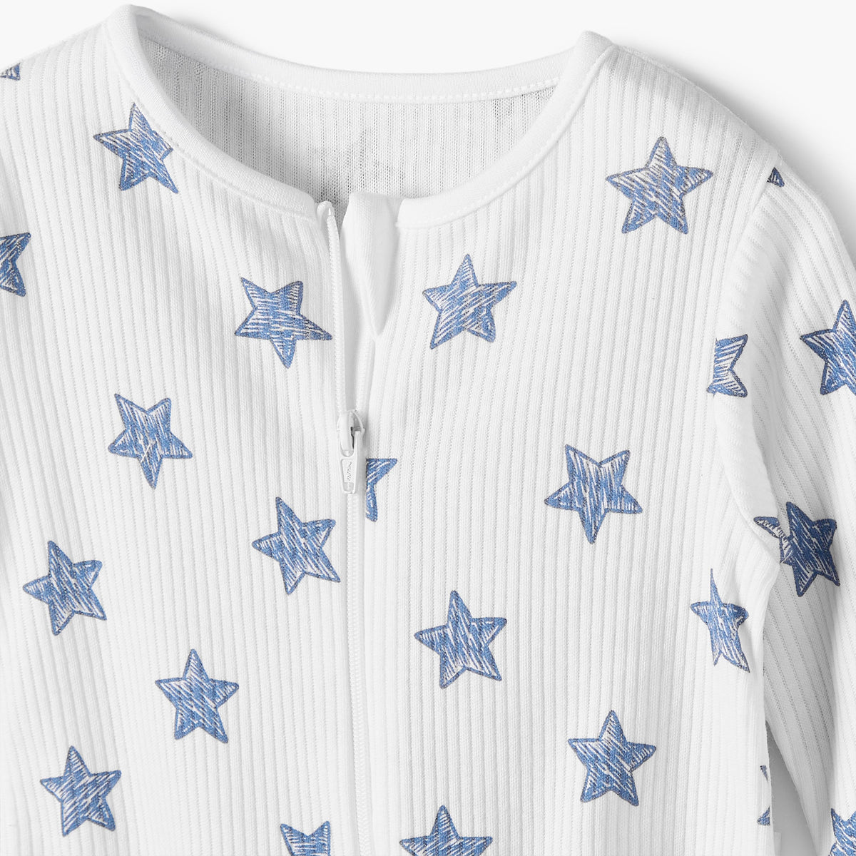 Pack of 5 Juniors Cotton Crew Neck Long Sleeves Sleepsuit with Star Print