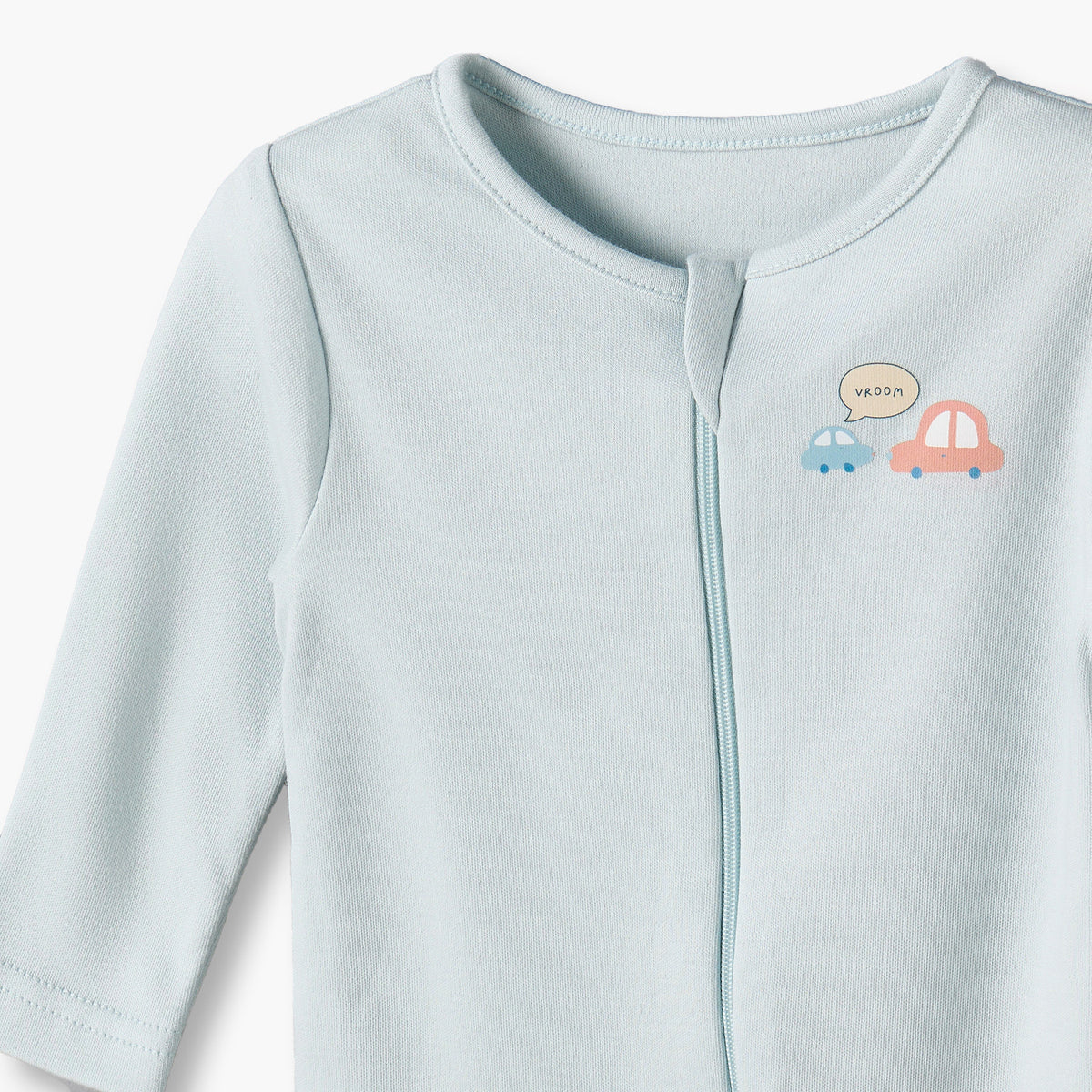 Pack of 5 Juniors Cotton Round Neck Long Sleeves Sleepsuit with Vehicle Print