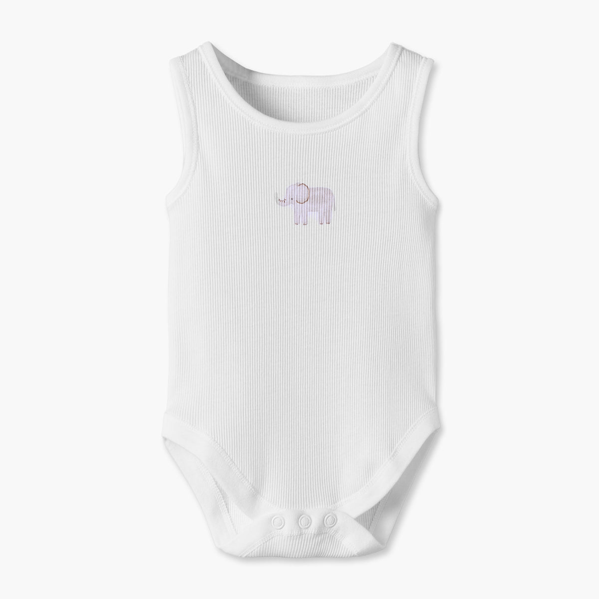 Pack of 5 Juniors Round Neck Sleeveless Bodysuit with Safari Print