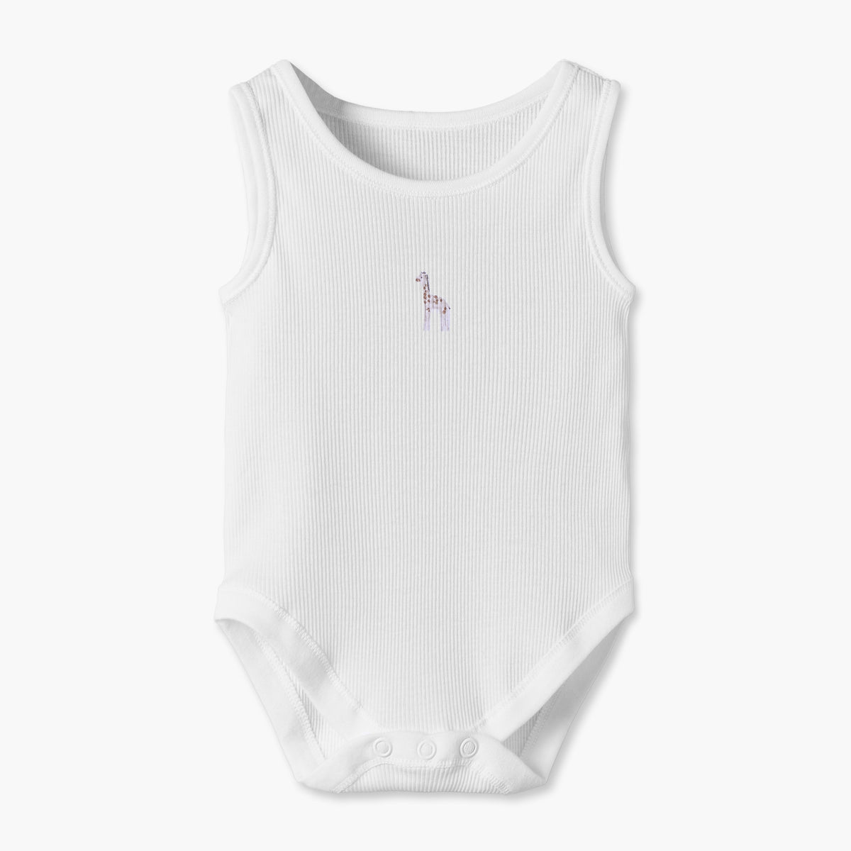 Pack of 5 Juniors Round Neck Sleeveless Bodysuit with Safari Print