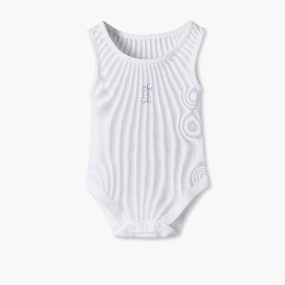 Pack of 5 Juniors Crew Neck Sleeveless Bodysuit with Graphic Print
