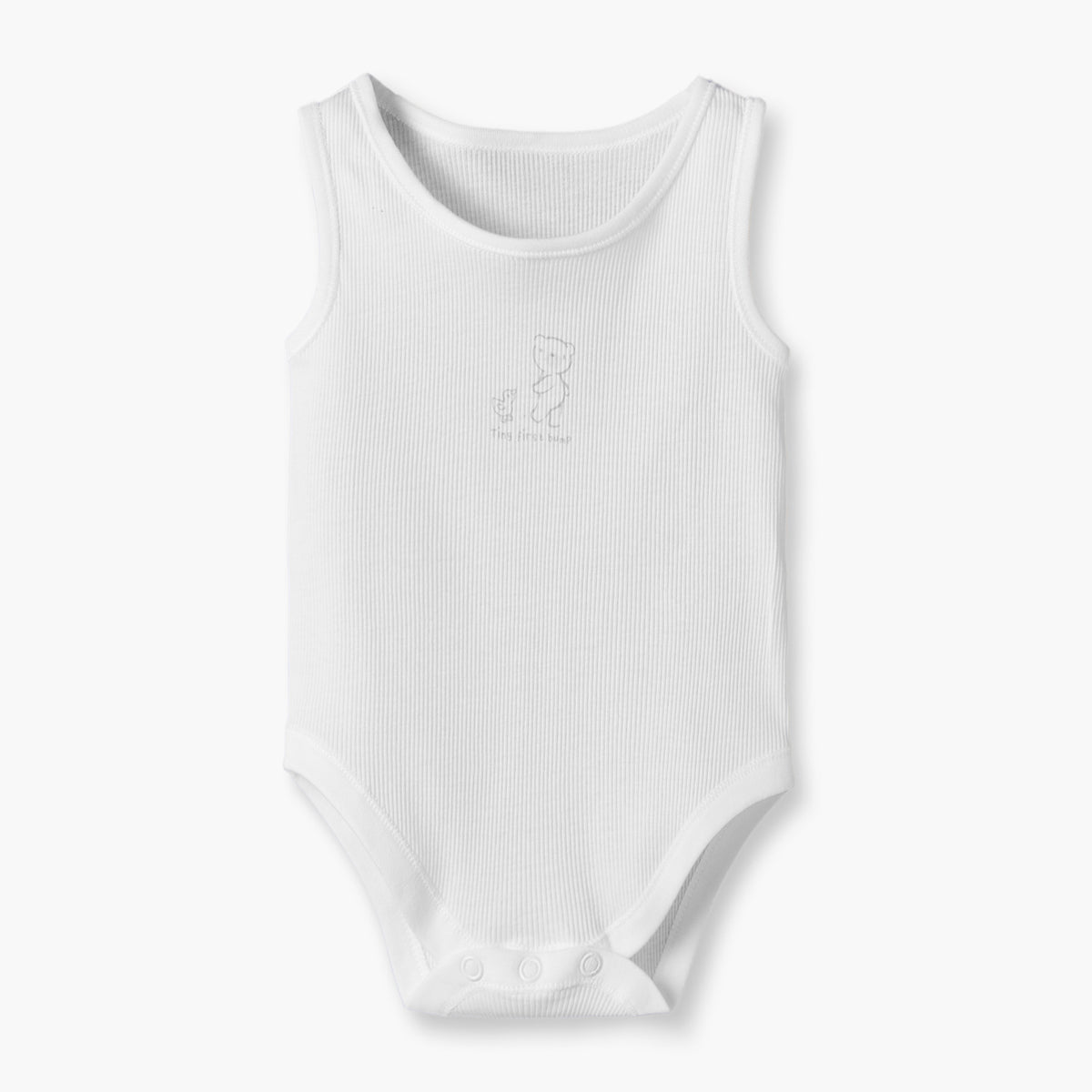 Pack of 7 Juniors Round Neck Sleeveless Bodysuit with Elephant Print