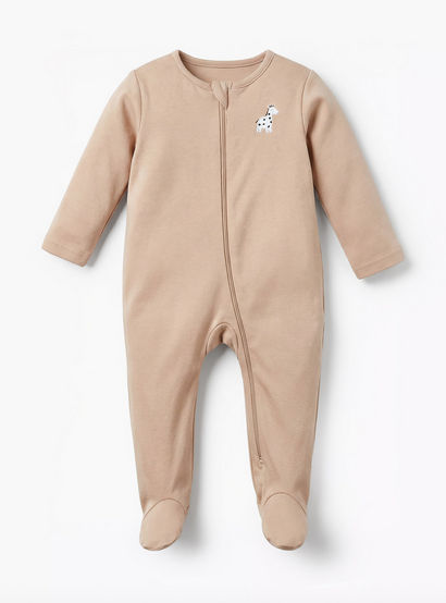 Pack of 5 Juniors Cotton Round Neck Long Sleeve Sleepsuit with Zip Closure-baby-boys-clothing-nightwear-sleepsuits-image-4