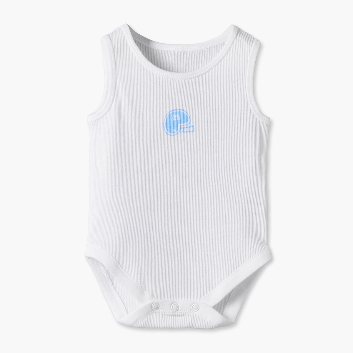 Pack of 7 Juniors Round Neck Sleeveless Bodysuit with Print