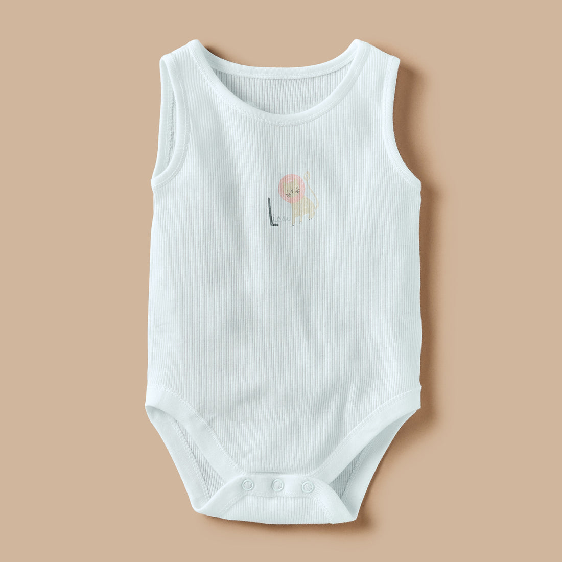 Juniors Animal Print Sleeveless Bodysuit with Button Closure - Set of 7