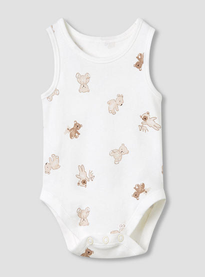 Juniors Round Neck Bodysuit with Snap Button Closure - Cotton - Sleeveless - Set of 5-promo_babyshop_Buy2for115_UAE130126-image-4