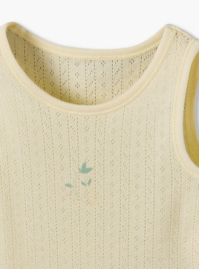 Pack of 7 Juniors Cotton Crew Neck Sleeveless Bodysuit with Snap Button Closure-baby-girls-clothing-bodysuits-image-10