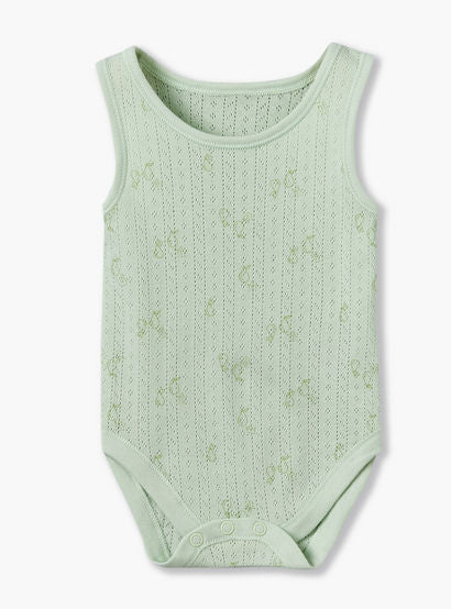Pack of 7 Juniors Cotton Crew Neck Sleeveless Bodysuit with Snap Button Closure-baby-girls-clothing-bodysuits-image-5