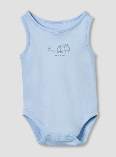 Juniors Printed Sleeveless Bodysuit with Snap Button Closure - Set of 5-promo_babyshop_Buy2for115_UAE130126-image-2