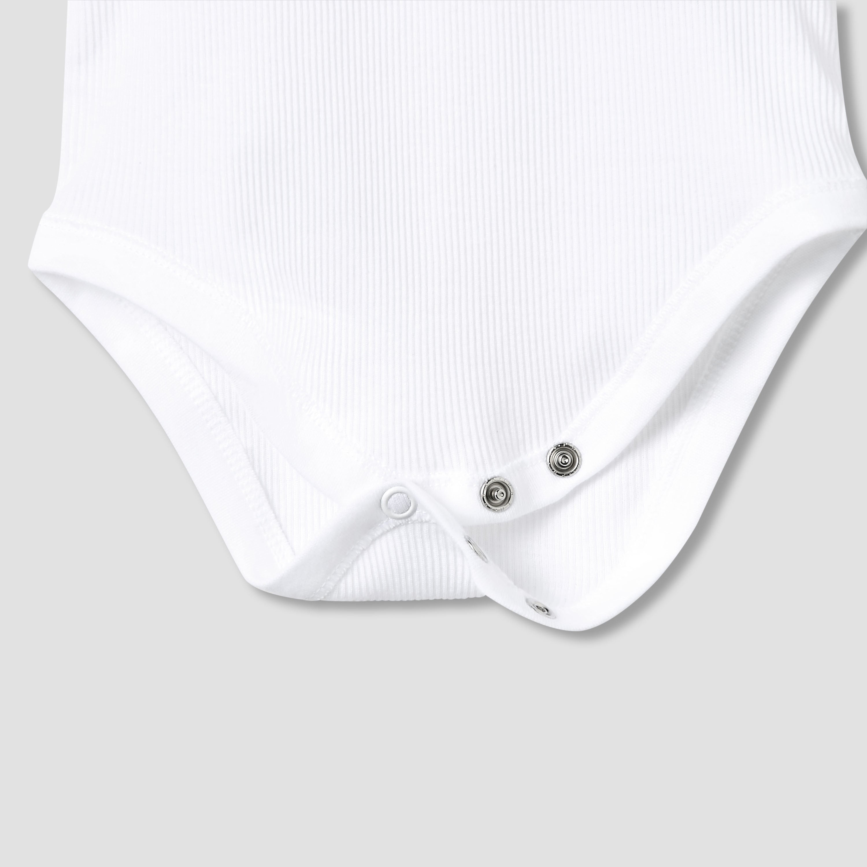 Juniors Round Neck Bodysuit with Snap Button Closure - Cotton - Sleeveless - Set of 5