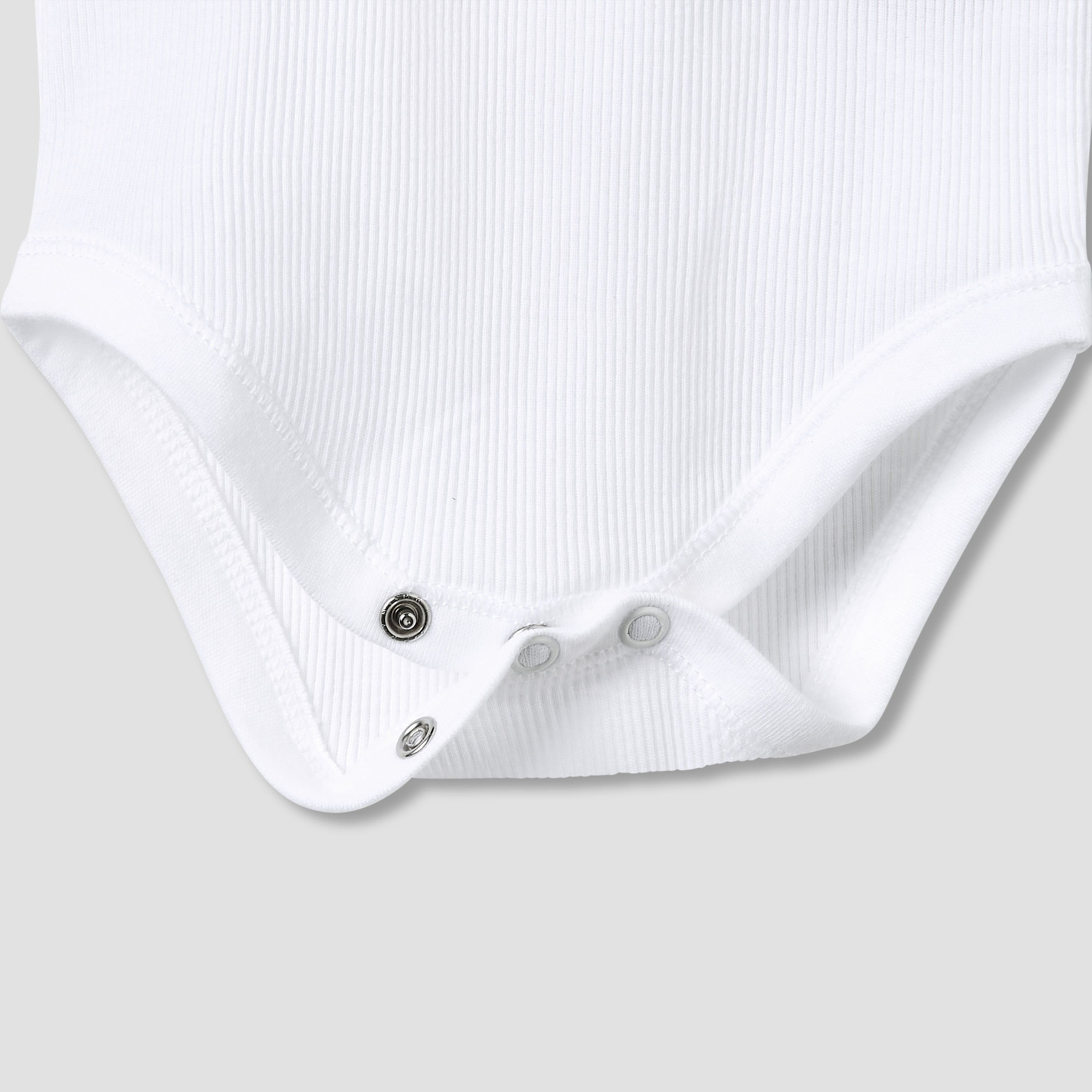 Juniors Round Neck Bodysuit with Snap Button Closure - Cotton - Sleeveless - Set of 5