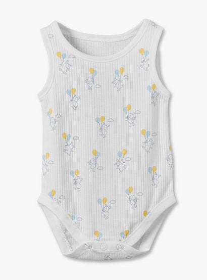 Pack of 7 Juniors Round Neck Sleeveless Bodysuit with Snap Button Closure-baby-boys-clothing-bodysuits-image-5