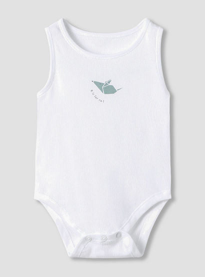 Juniors Round Neck Bodysuit with Snap Button Closure - Cotton - Sleeveless - Set of 7-baby-boys-clothing-multipacks-image-5