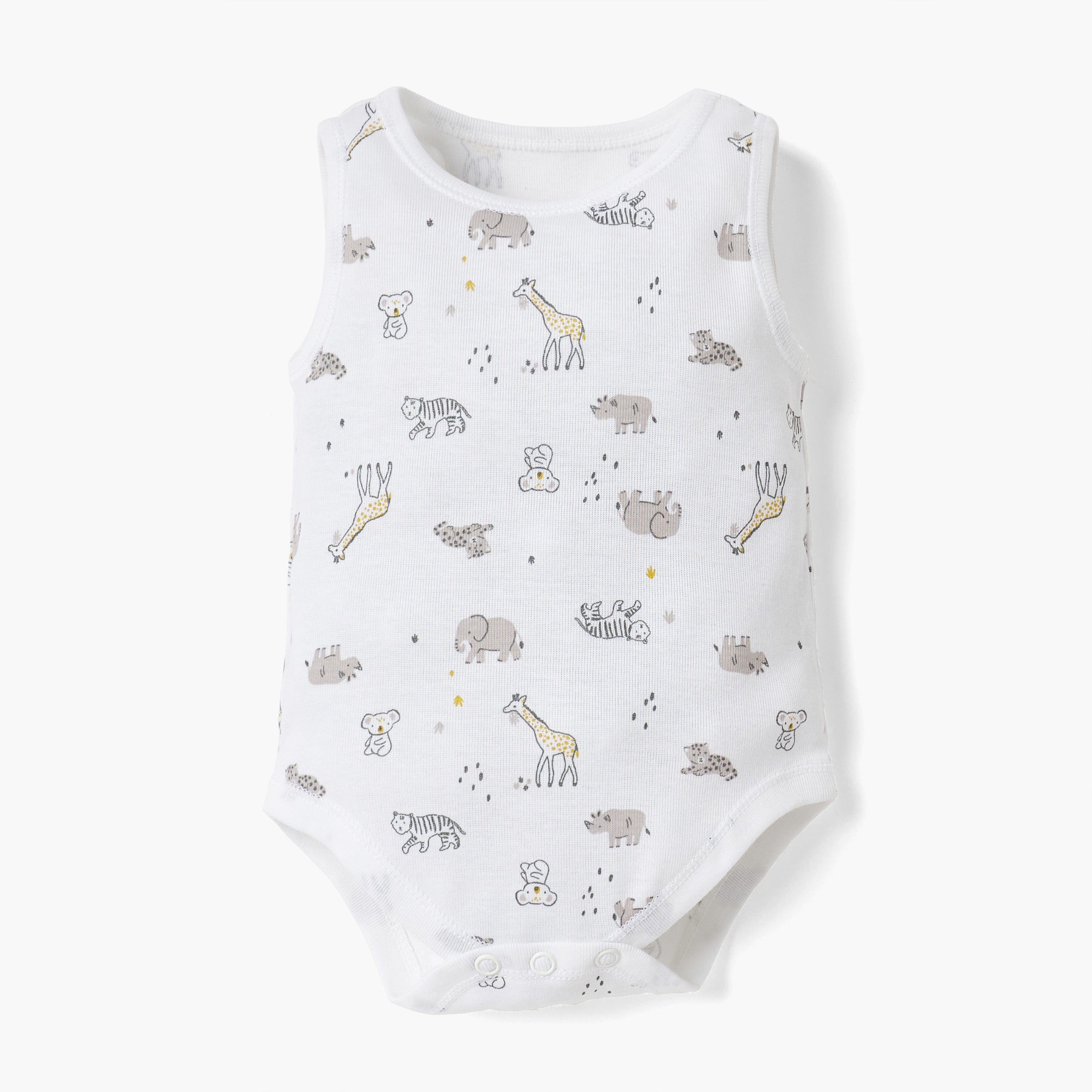 Juniors Printed Sleeveless Bodysuit - Set of 4