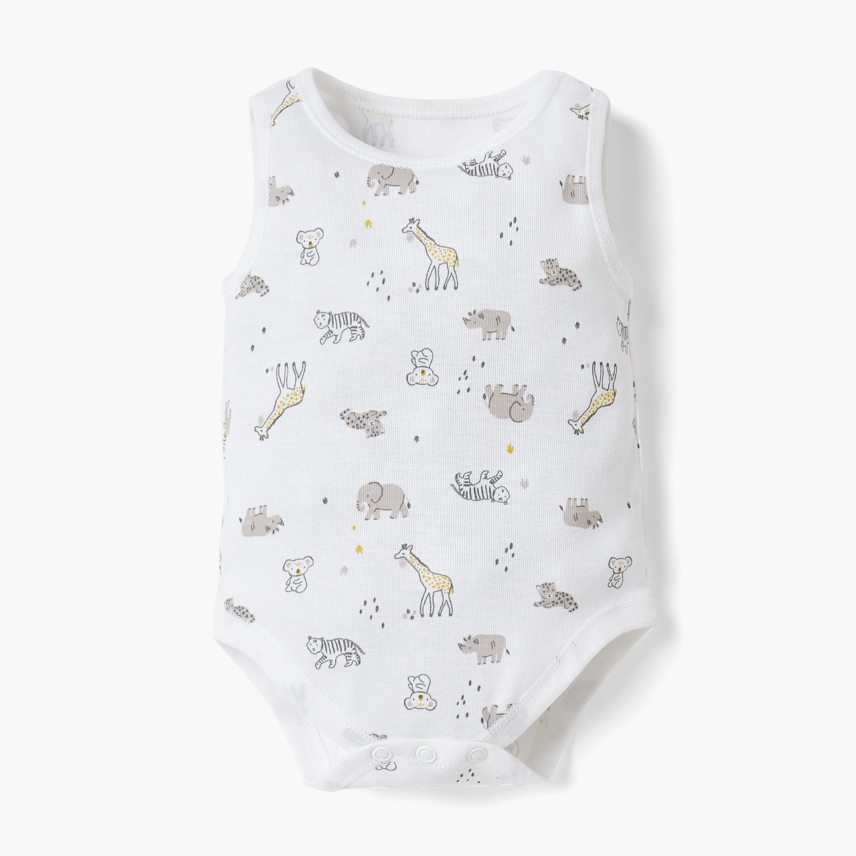 Juniors Printed Sleeveless Bodysuit - Set of 4