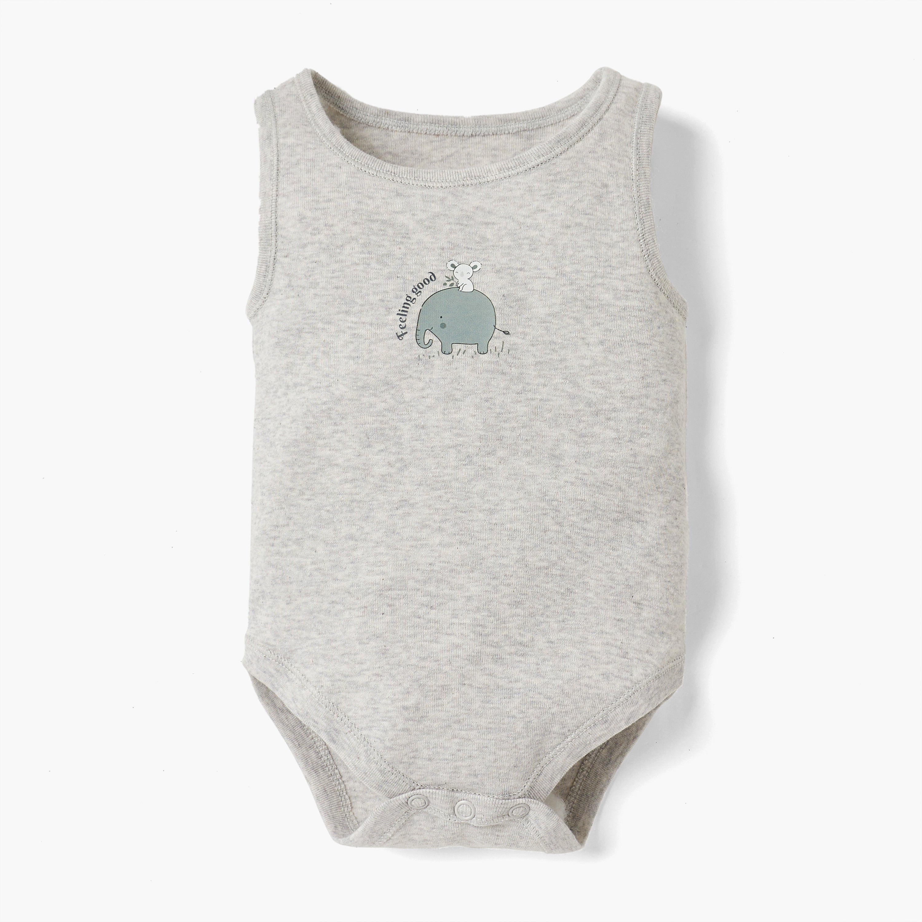 Juniors Printed Sleeveless Bodysuit - Set of 4