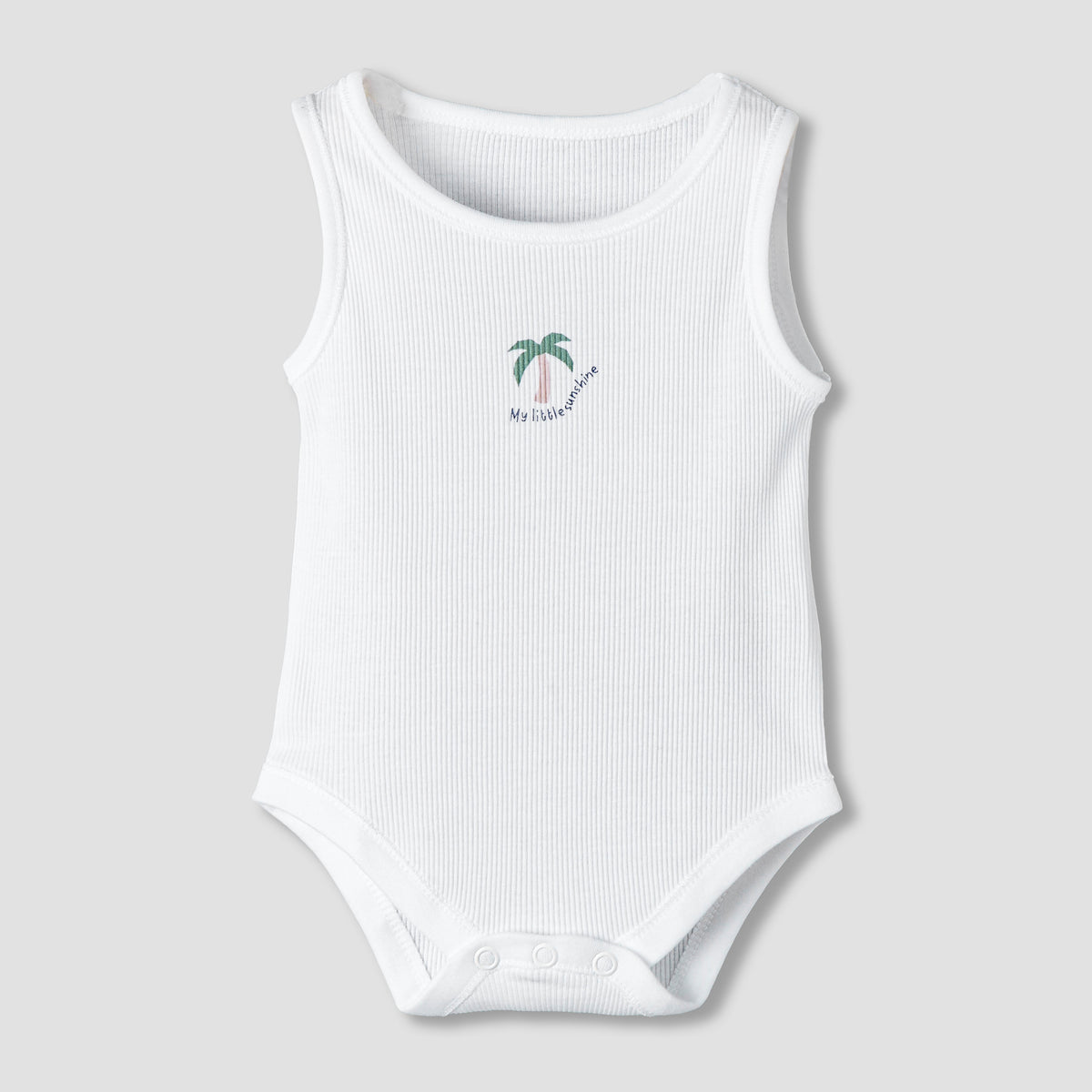 Pack of 5 Juniors Round Neck Sleeveless Bodysuit with Print