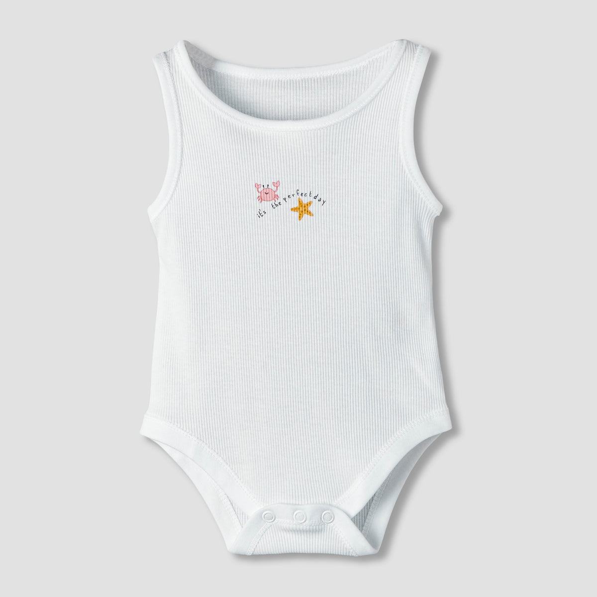 Pack of 5 Juniors Round Neck Sleeveless Bodysuit with Print