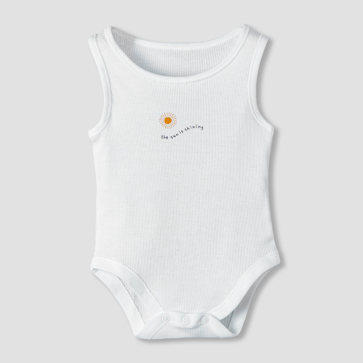 Pack of 5 Juniors Round Neck Sleeveless Bodysuit with Print