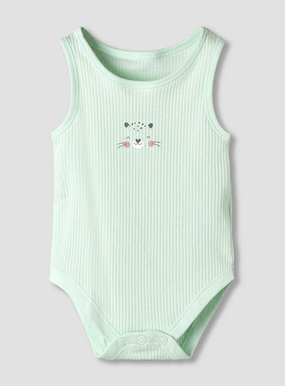Pack of 5 Juniors Round Neck Sleeveless Bodysuit with Ribbed Design-baby-boys-clothing-multipacks-image-6