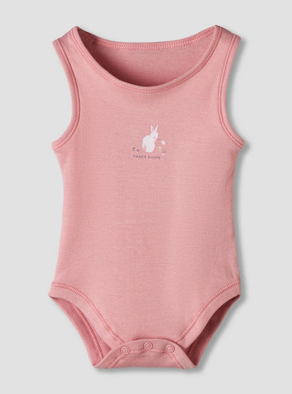 Pack of 7 Juniors Round Neck Sleeveless Bodysuit with Fun Prints-baby-girls-clothing-bodysuits-image-6