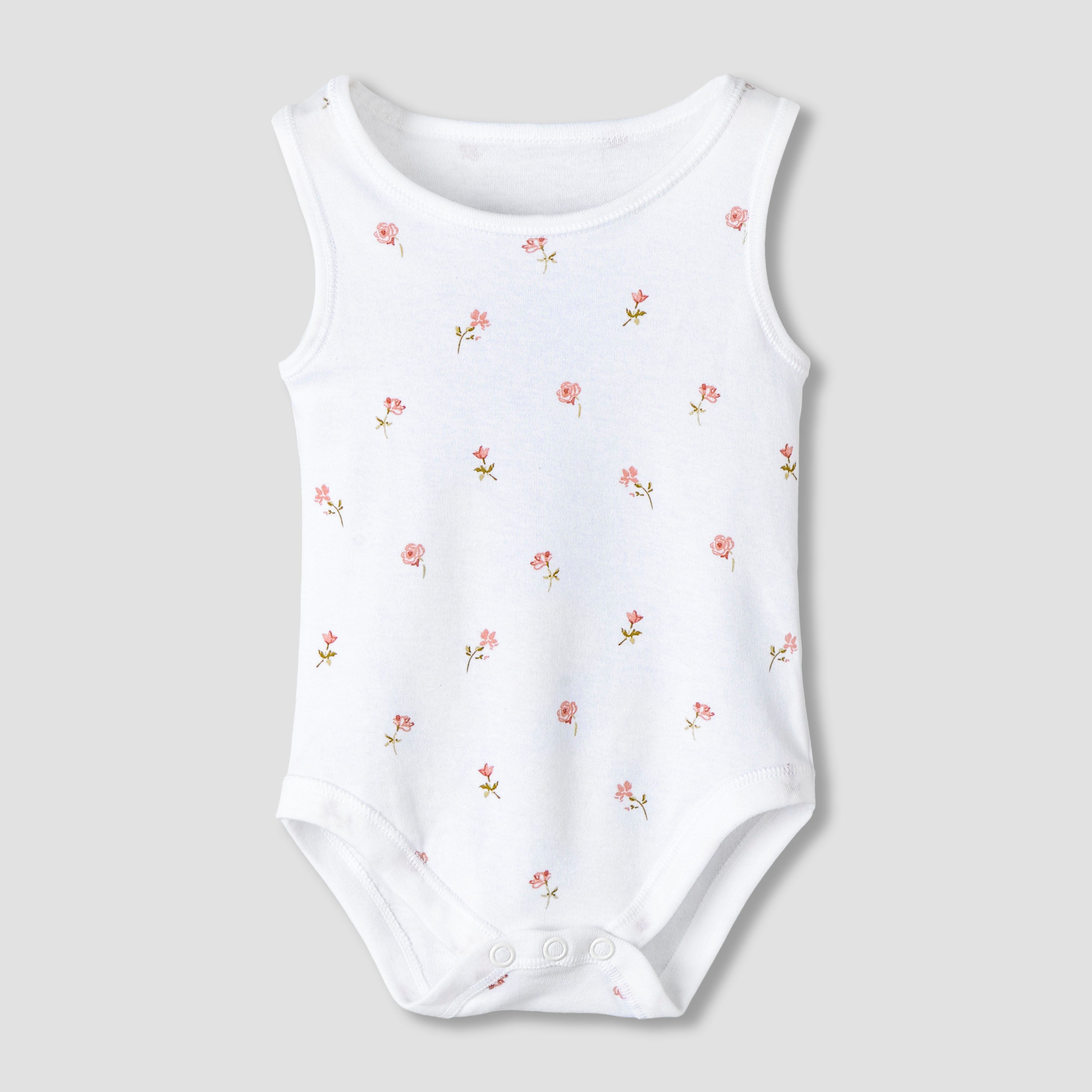 Pack of 7 Juniors Cotton Round Neck Sleeveless Bodysuit with Fun Prints
