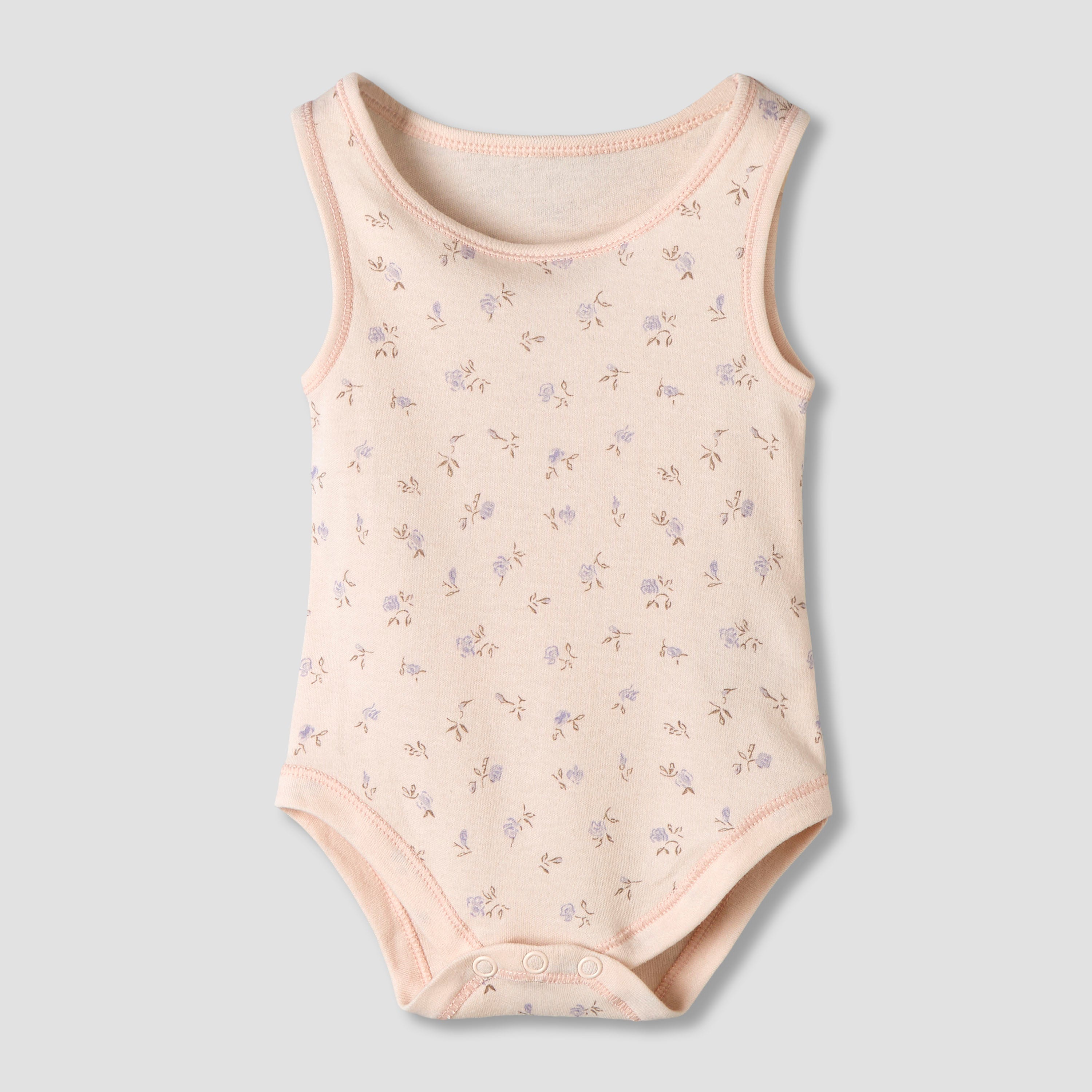 Pack of 7 Juniors Cotton Round Neck Sleeveless Bodysuit with Fun Prints