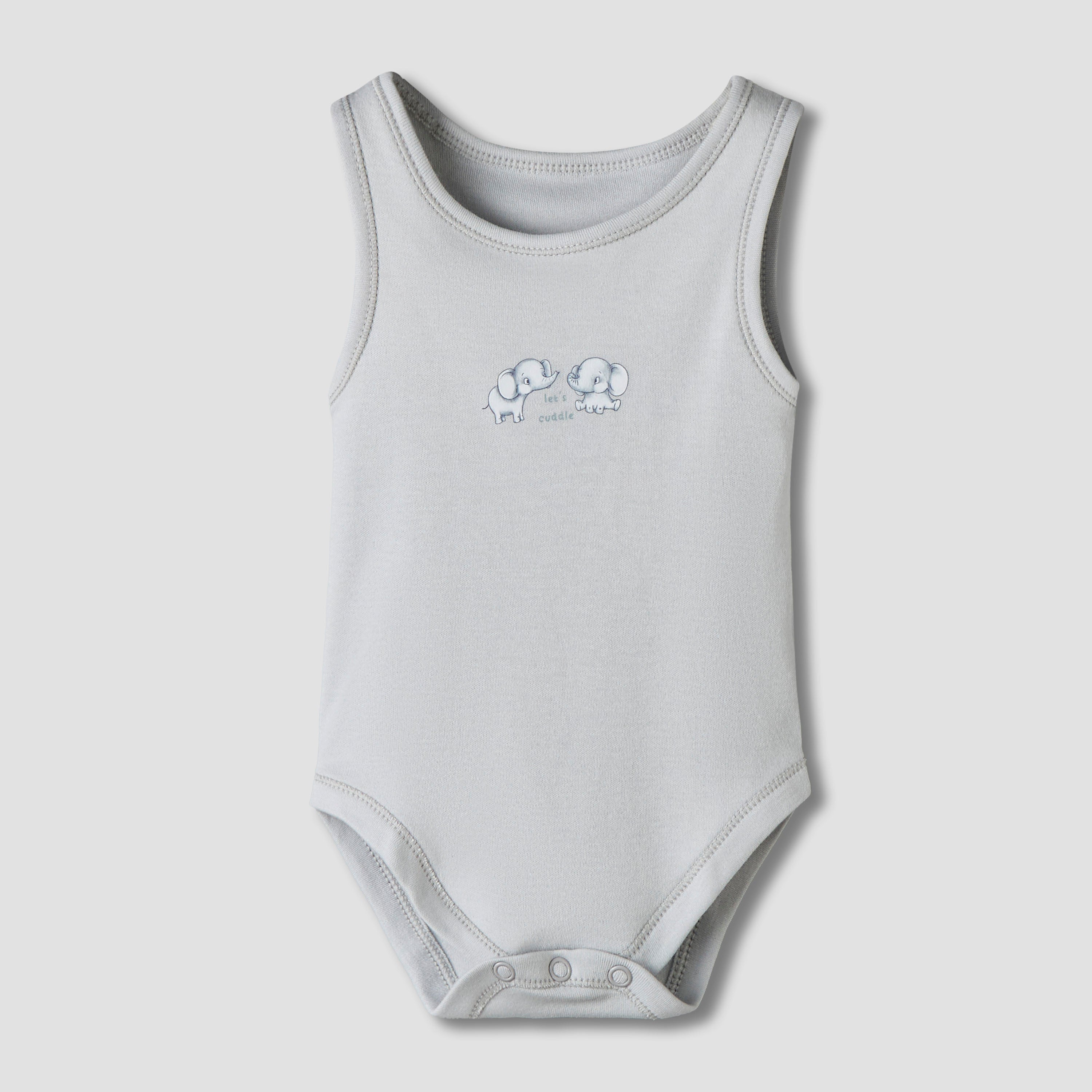 Pack of 7 Juniors Round Neck Sleeveless Bodysuit with Fun Prints