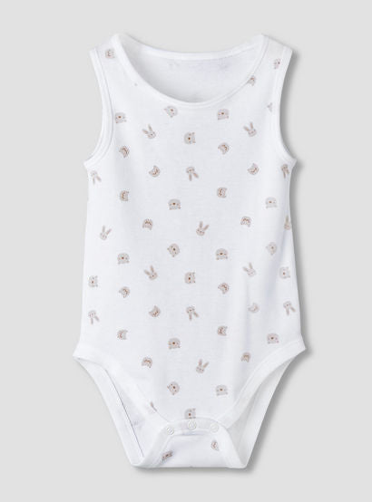 Pack of 7 Juniors Round Neck Sleeveless Bodysuit with Fun Prints-baby-boys-clothing-multipacks-image-4