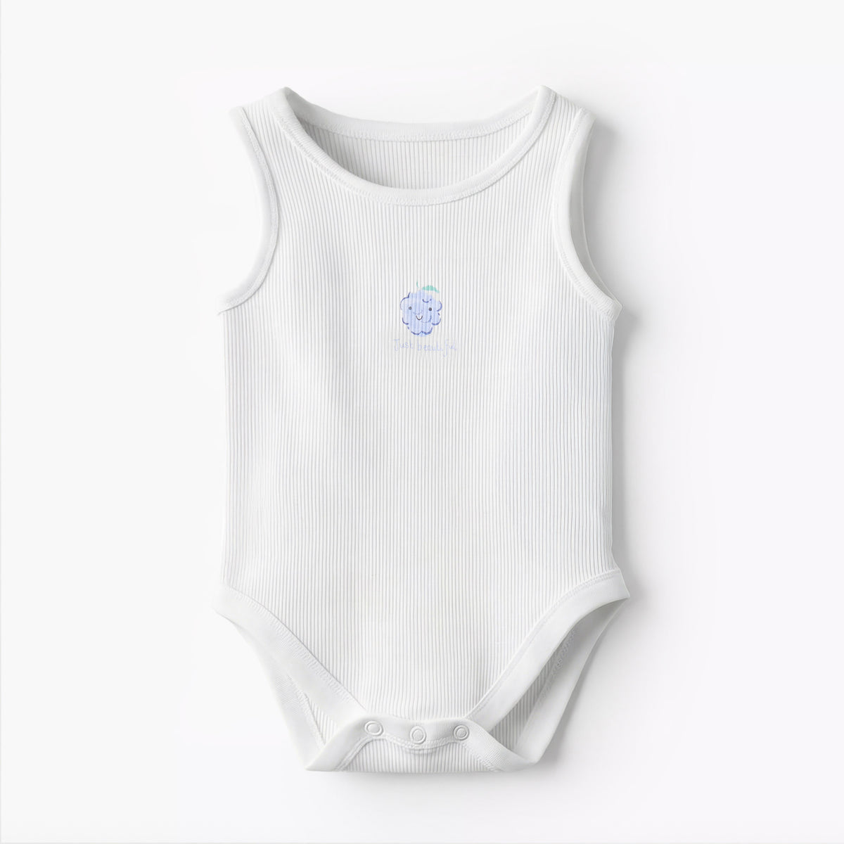Pack of 10 Juniors Round Neck Sleeveless Bodysuit with Fruits Print