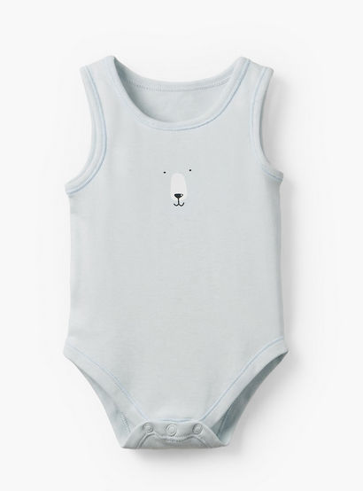 Pack of 7 Juniors Cotton Round Neck Sleeveless Bodysuit with Snap Button Closure-baby-girls-clothing-bodysuits-image-6