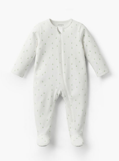 Pack of 7 Juniors Cotton Round Neck Long Sleeves Sleepsuit with Zip Closure-baby-girls-clothing-nightwear-sleepsuits-image-3