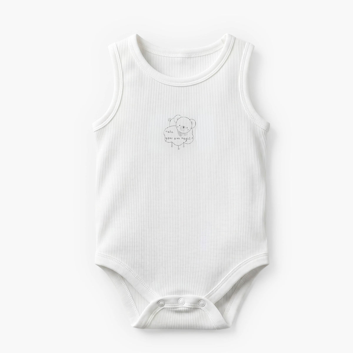 Pack of 5 Juniors Crew Neck Sleeveless Bodysuit with Print
