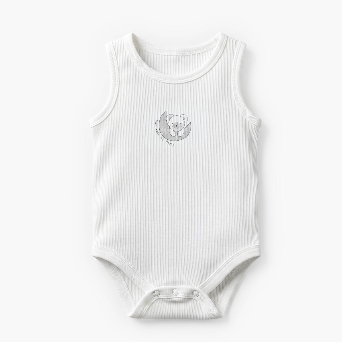 Pack of 5 Juniors Crew Neck Sleeveless Bodysuit with Print