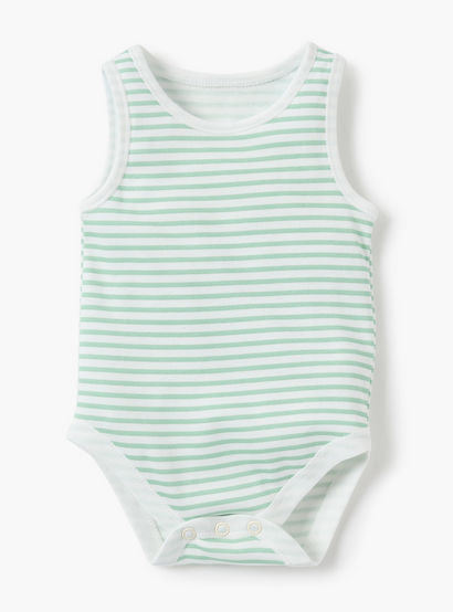 Juniors Assorted Sleeveless Bodysuit - Set of 5-baby-girls-clothing-bodysuits-image-2