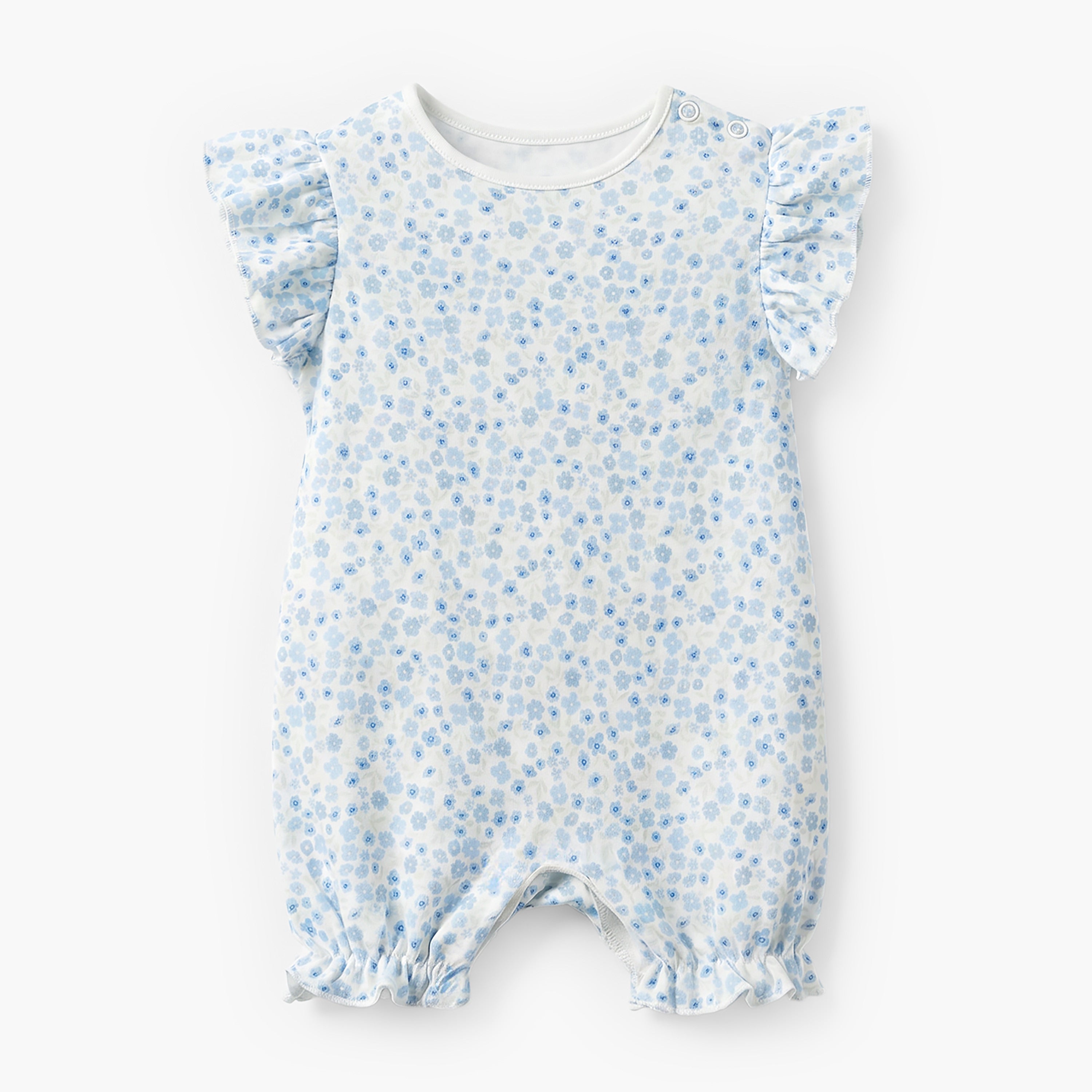Pack of 4 Juniors Round Neck Short Sleeves Romper with Print