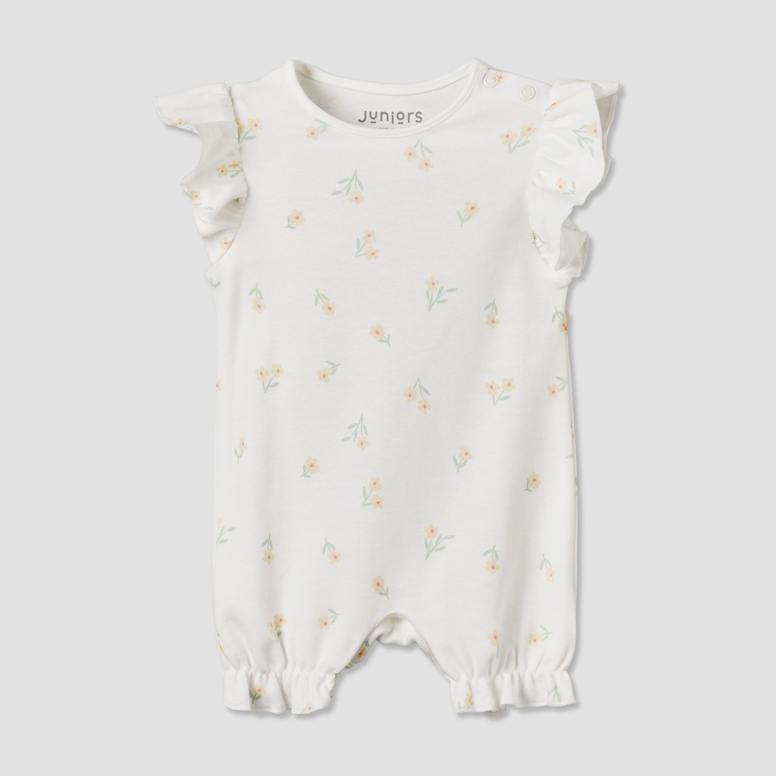 Pack of 4 Juniors Round Neck Short Sleeves Romper with Assorted Prints