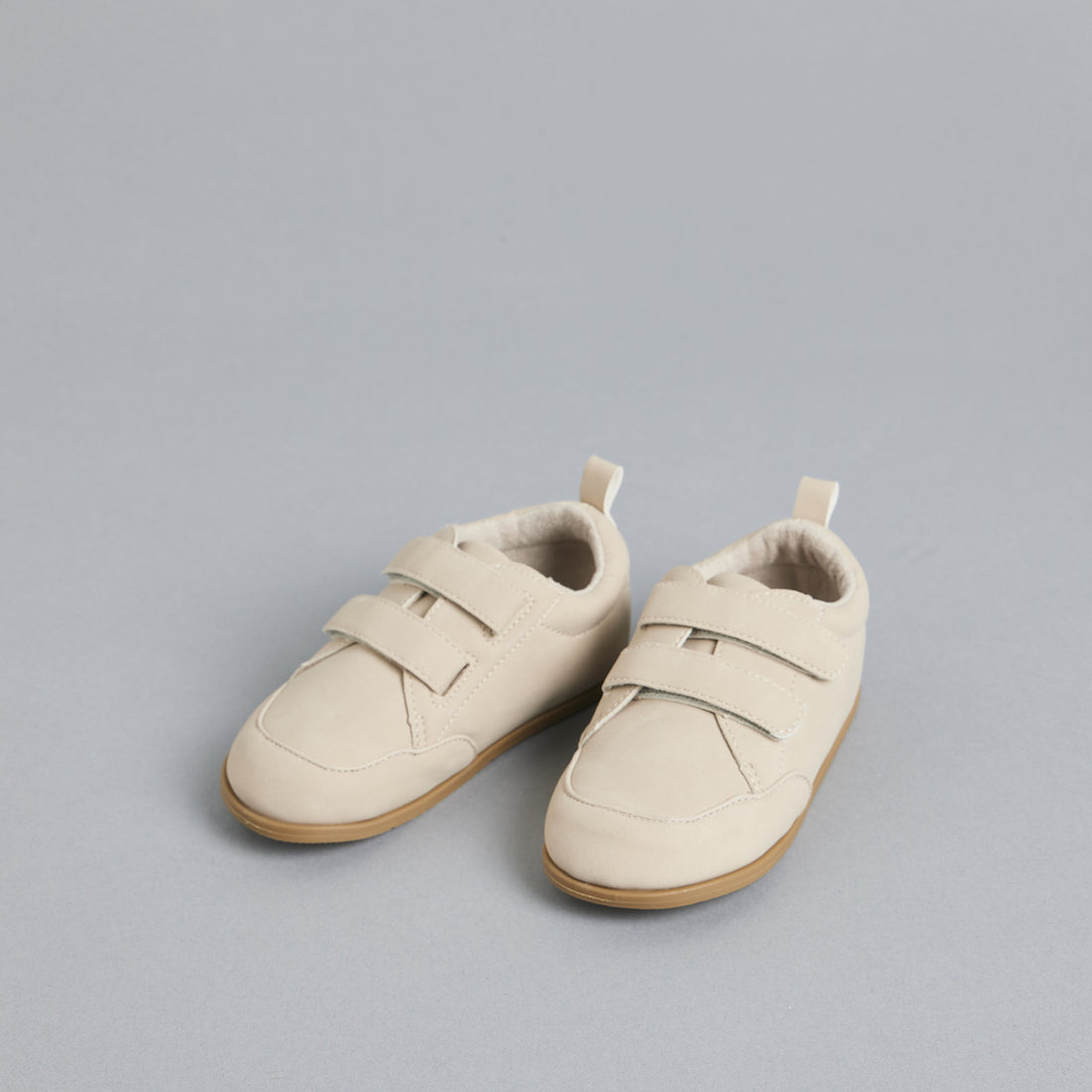 Plain Sneakers with Hook and Loop Closure