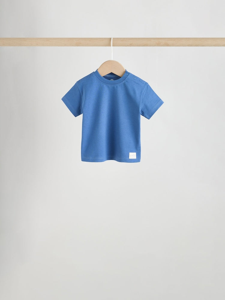 Blue Short Sleeve Baby T-Shirts 4 Pack (0mths-2yrs)